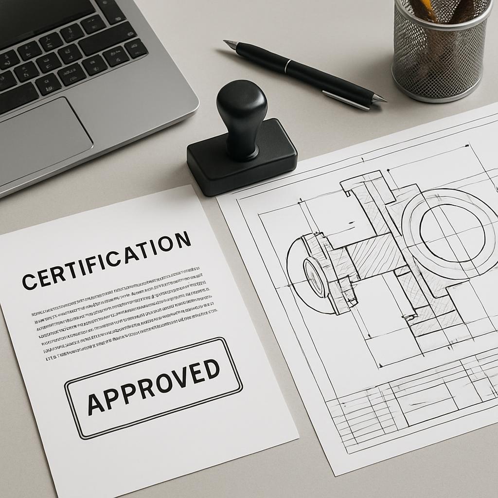 "workplace office supplies and a certificate of certification".