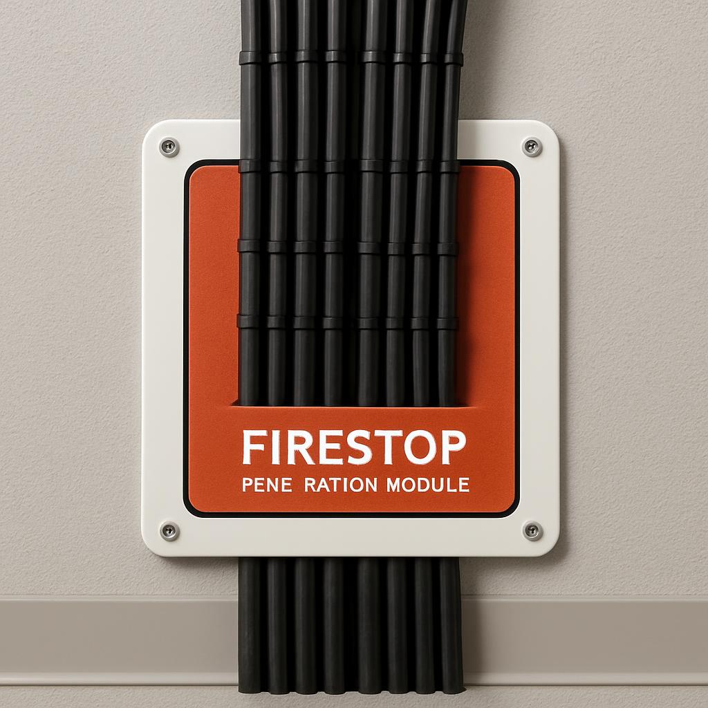 "firestop pene ration module"
